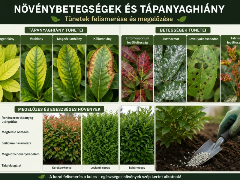 Növénybetegségek és tápanyaghiány felismerése